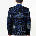 Australia Indigenous Blazer Aboriginal Mustache - Aussie Hoodie