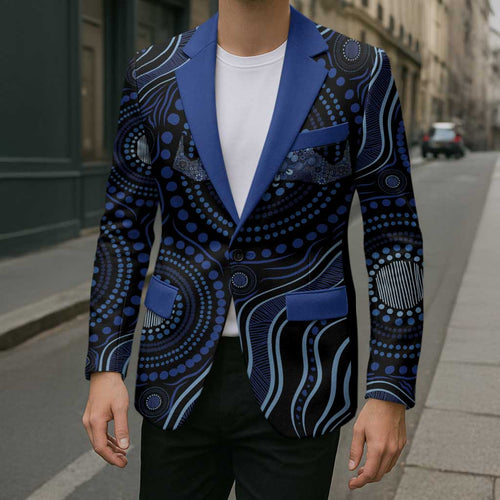 Australia Indigenous Blazer Aboriginal Mustache - Aussie Hoodie