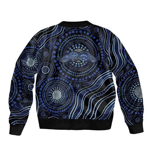 Australia Indigenous Bomber Jacket Aboriginal Mustache - Aussie Hoodie