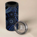Australia Indigenous 4 in 1 Can Cooler Tumbler Aboriginal Mustache - Aussie Hoodie