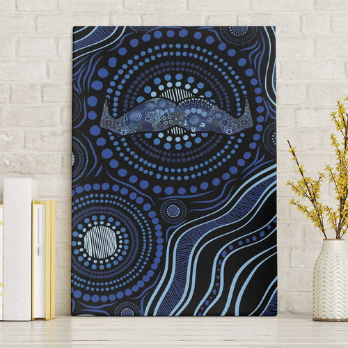 Australia Indigenous Canvas Wall Art Aboriginal Mustache - Aussie Hoodie