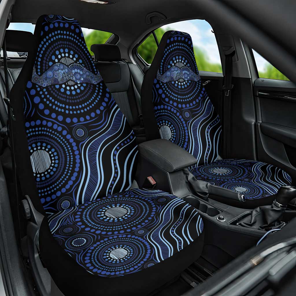 Australia Indigenous Car Seat Cover Aboriginal Mustache - Aussie Hoodie