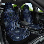 Australia Indigenous Car Seat Cover Aboriginal Mustache - Aussie Hoodie
