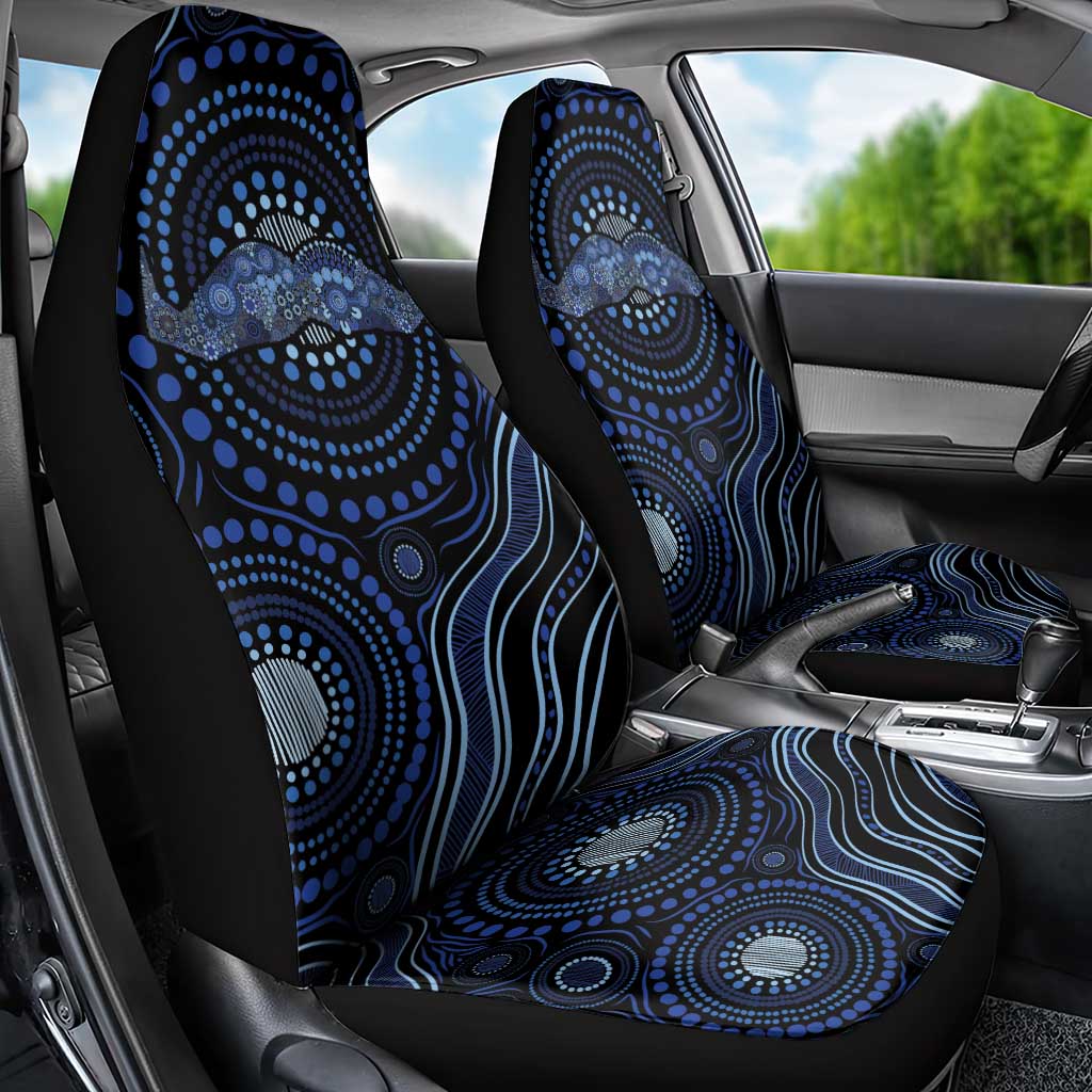 Australia Indigenous Car Seat Cover Aboriginal Mustache - Aussie Hoodie