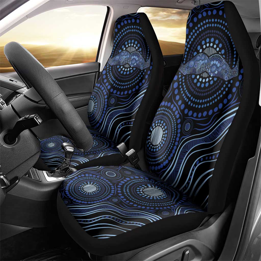 Australia Indigenous Car Seat Cover Aboriginal Mustache - Aussie Hoodie