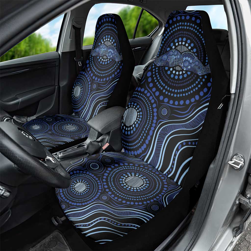 Australia Indigenous Car Seat Cover Aboriginal Mustache - Aussie Hoodie