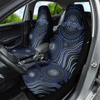 Australia Indigenous Car Seat Cover Aboriginal Mustache - Aussie Hoodie