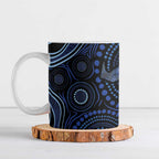 Australia Indigenous Ceramic Mug Aboriginal Mustache - Aussie Hoodie