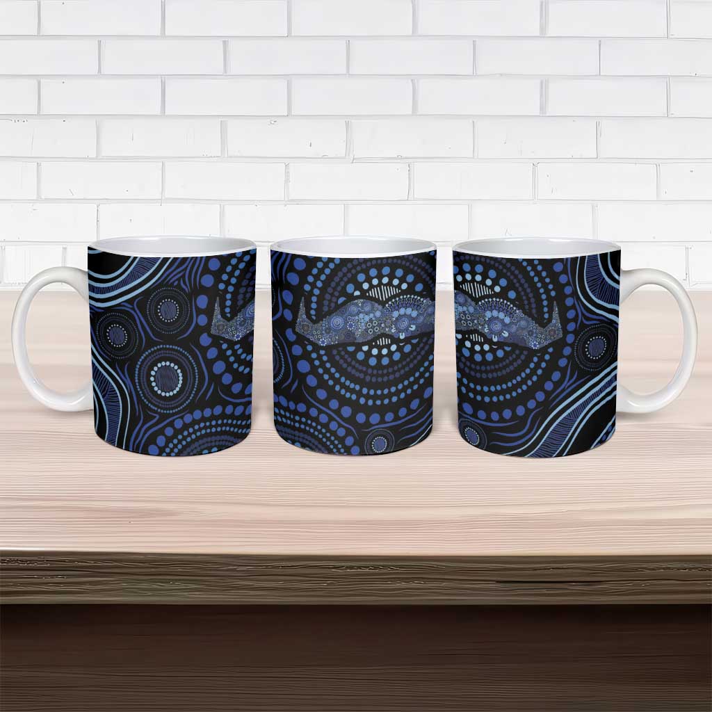 Australia Indigenous Ceramic Mug Aboriginal Mustache - Aussie Hoodie