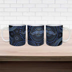 Australia Indigenous Ceramic Mug Aboriginal Mustache - Aussie Hoodie