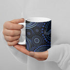 Australia Indigenous Ceramic Mug Aboriginal Mustache - Aussie Hoodie