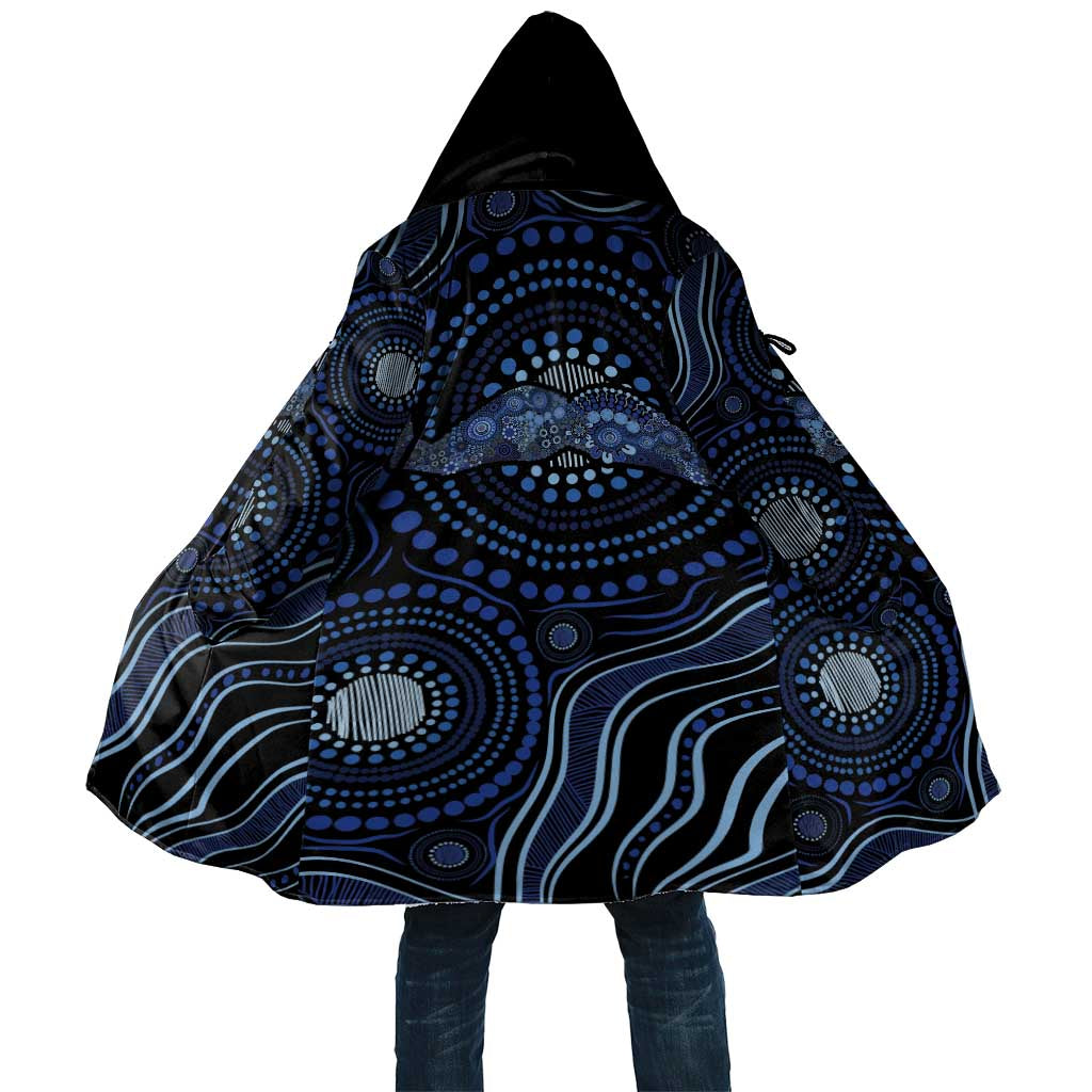 Australia Indigenous Cloak Aboriginal Mustache - Aussie Hoodie