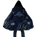 Australia Indigenous Cloak Aboriginal Mustache - Aussie Hoodie