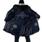 Australia Indigenous Cloak Aboriginal Mustache - Aussie Hoodie