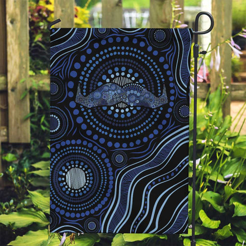 Australia Indigenous Garden Flag Aboriginal Mustache - Aussie Hoodie