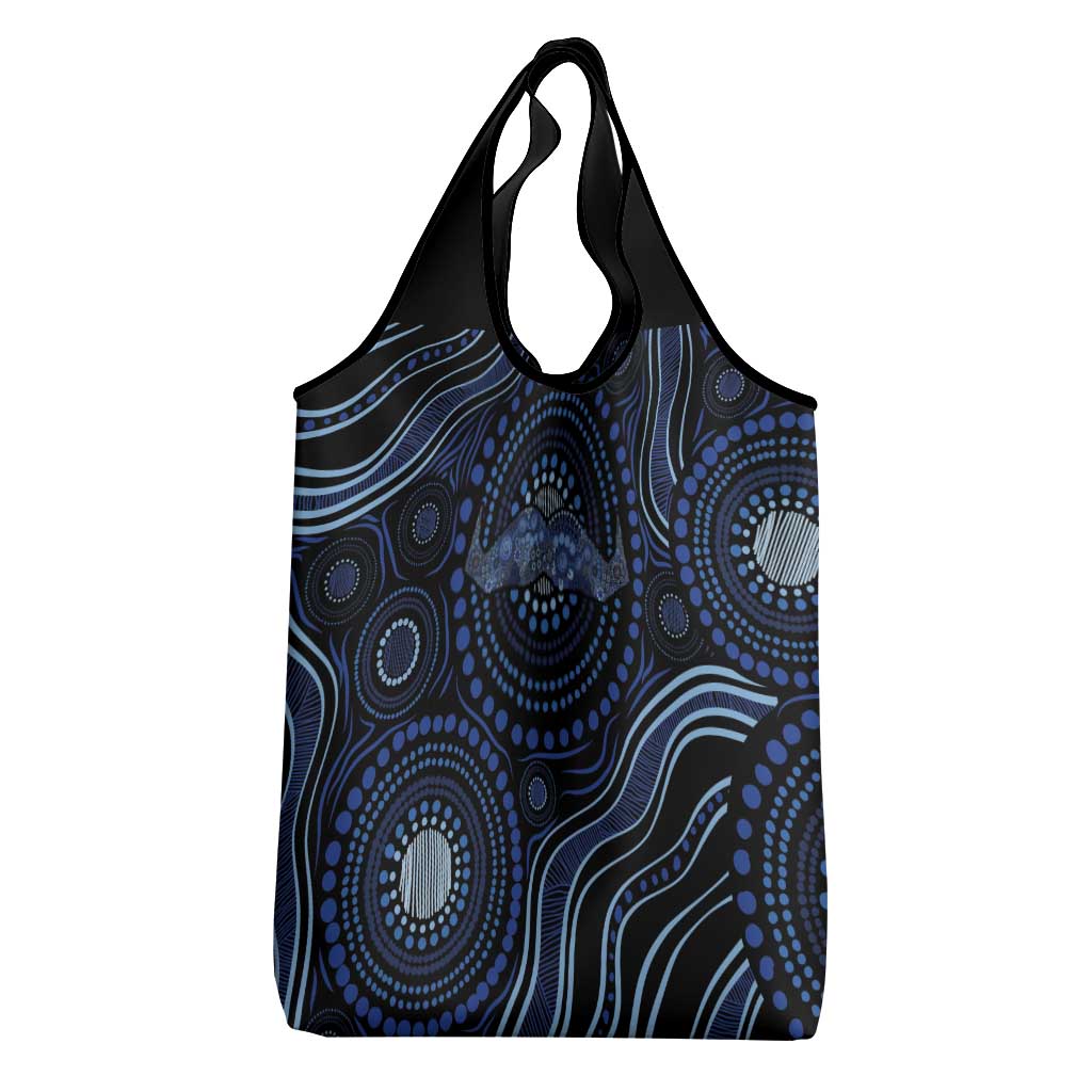Australia Indigenous Grocery Bag Aboriginal Mustache - Aussie Hoodie