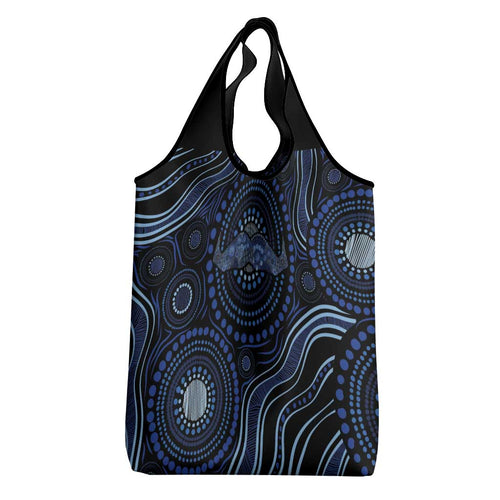 Australia Indigenous Grocery Bag Aboriginal Mustache - Aussie Hoodie