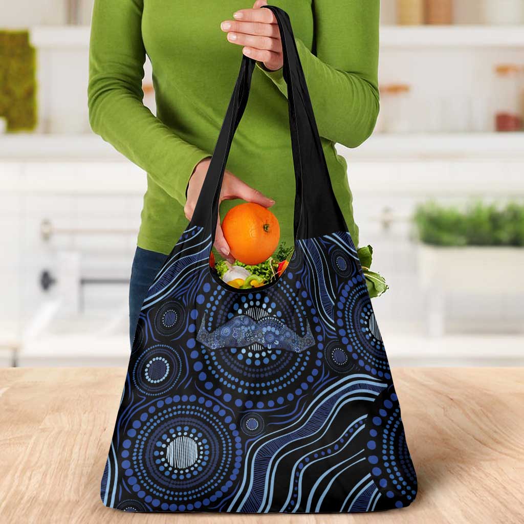 Australia Indigenous Grocery Bag Aboriginal Mustache - Aussie Hoodie