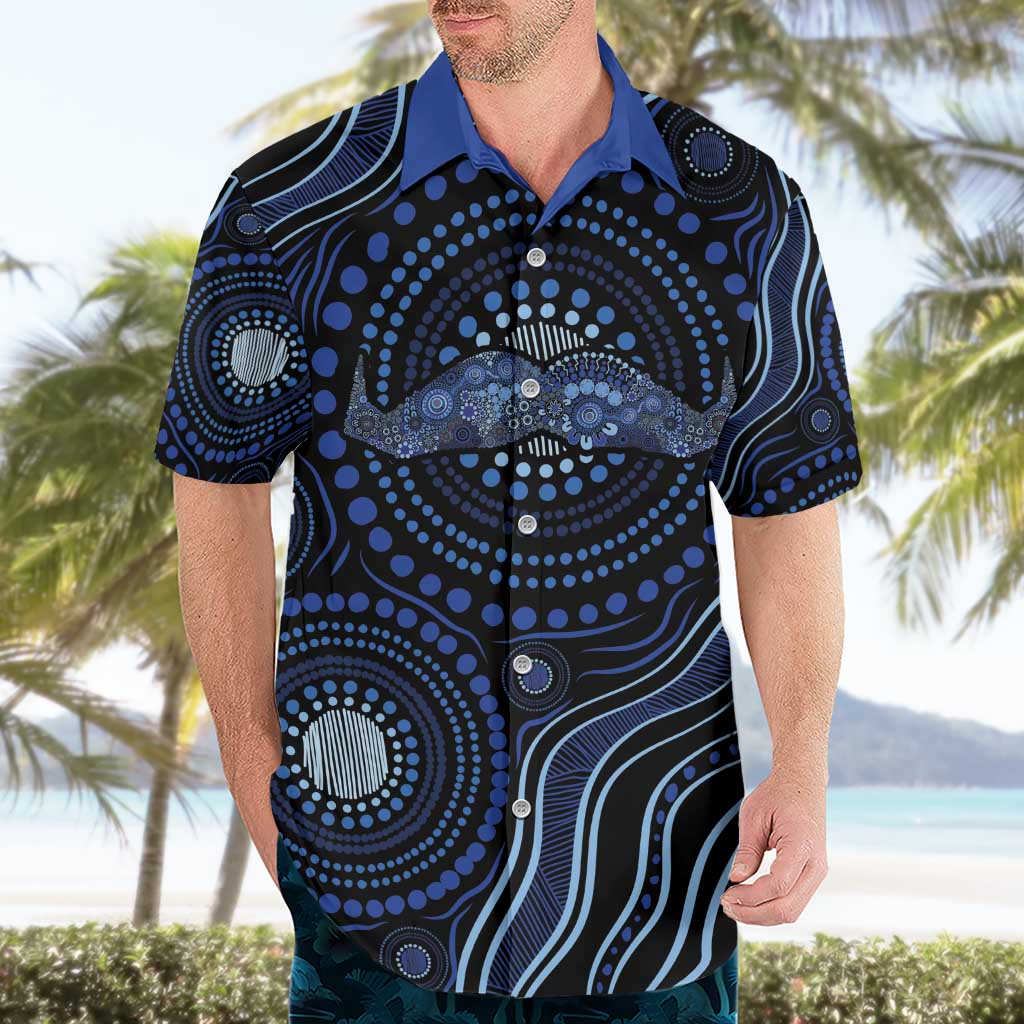 Australia Indigenous Hawaiian Shirt Aboriginal Mustache - Aussie Hoodie