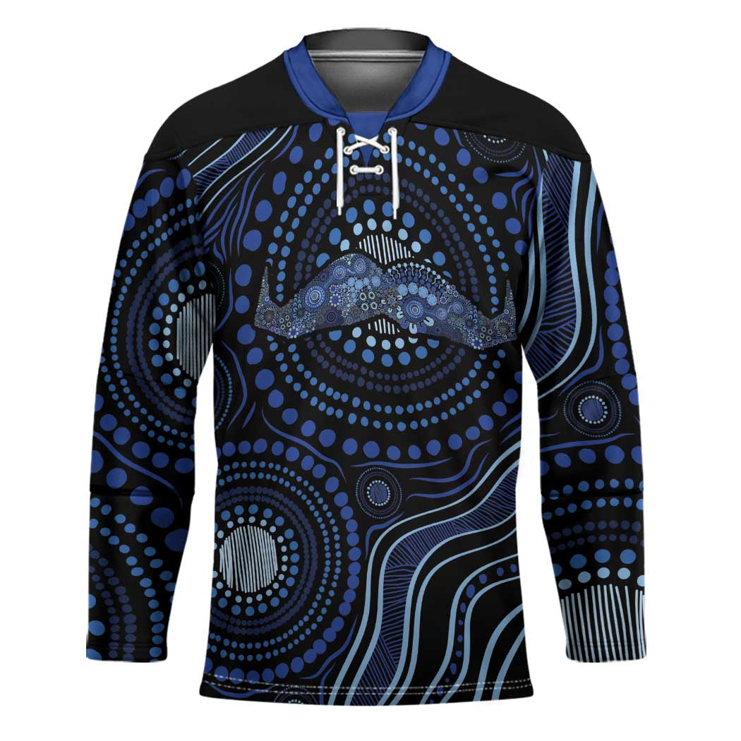 Australia Indigenous Hockey Jersey Aboriginal Mustache - Aussie Hoodie