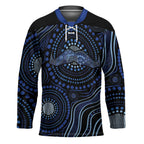 Australia Indigenous Hockey Jersey Aboriginal Mustache - Aussie Hoodie