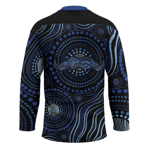 Australia Indigenous Hockey Jersey Aboriginal Mustache - Aussie Hoodie