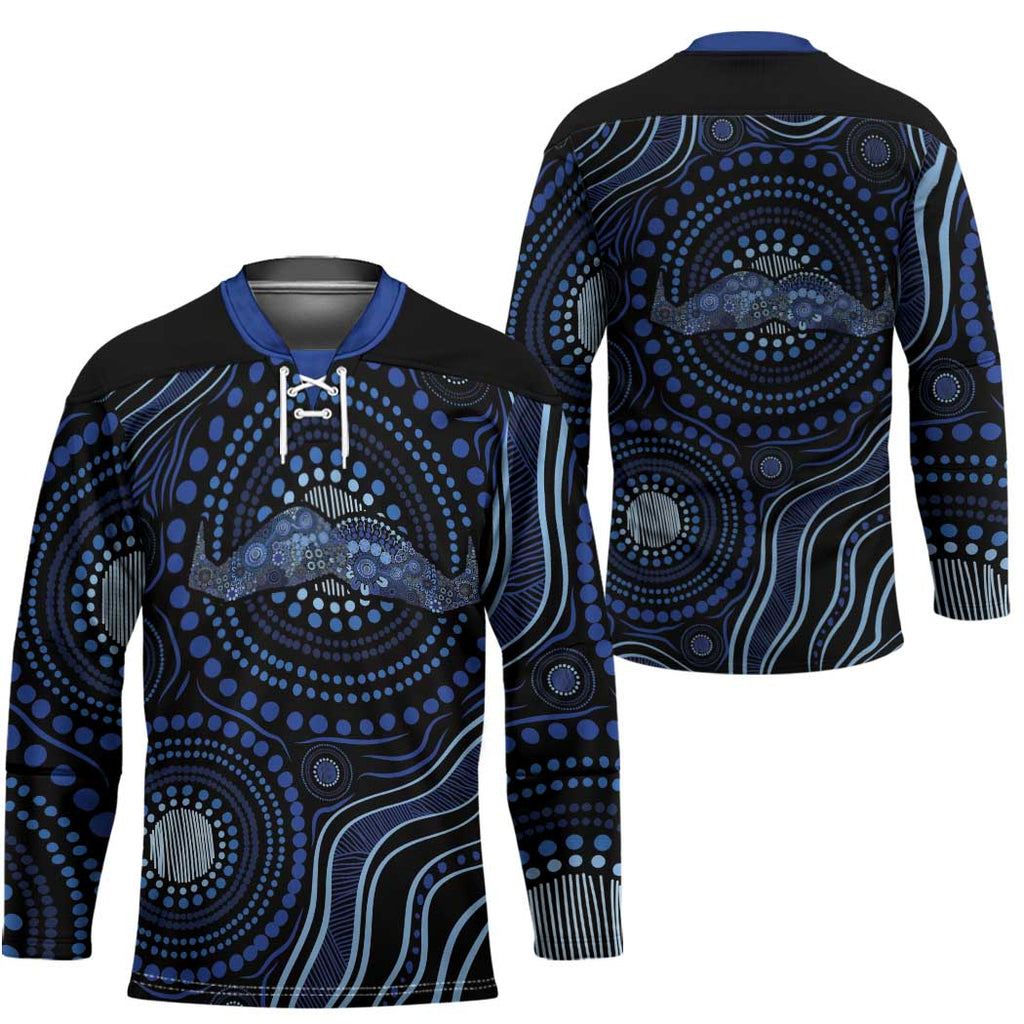 Australia Indigenous Hockey Jersey Aboriginal Mustache - Aussie Hoodie