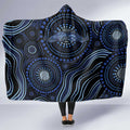 Australia Indigenous Hooded Blanket Aboriginal Mustache - Aussie Hoodie