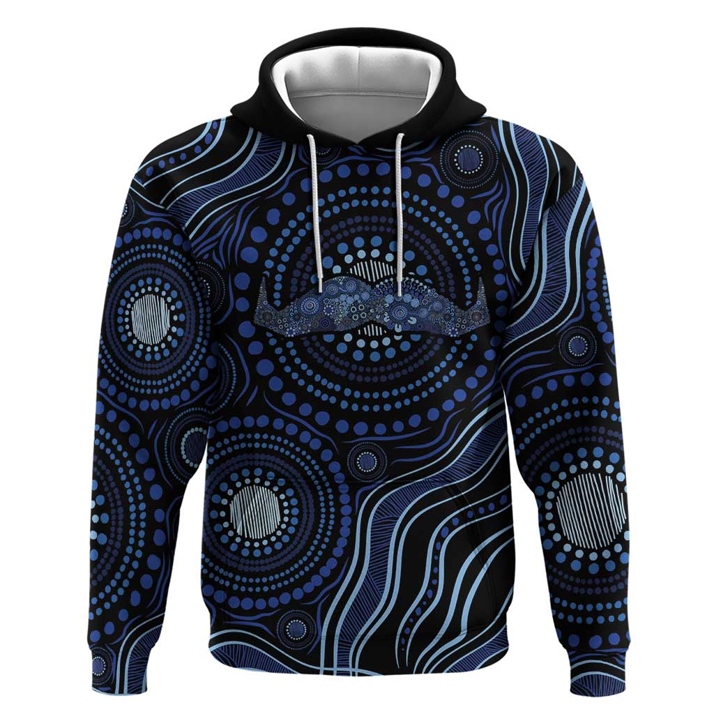 Australia Indigenous Hoodie Aboriginal Mustache - Aussie Hoodie