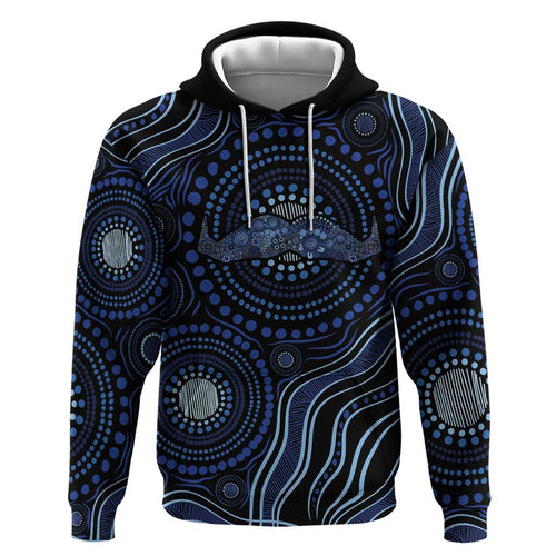 Australia Indigenous Hoodie Aboriginal Mustache - Aussie Hoodie