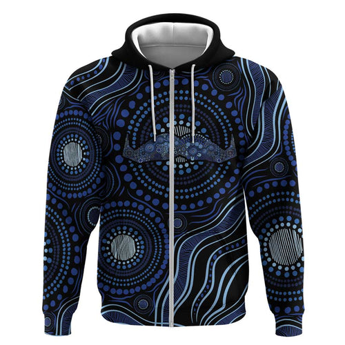 Australia Indigenous Hoodie Aboriginal Mustache - Aussie Hoodie