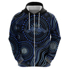 Australia Indigenous Hoodie Aboriginal Mustache - Aussie Hoodie