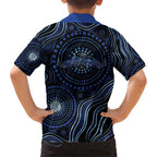 Australia Indigenous Kid Hawaiian Shirt Aboriginal Mustache - Aussie Hoodie