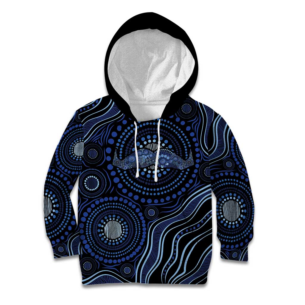 Australia Indigenous Kid Hoodie Aboriginal Mustache - Aussie Hoodie