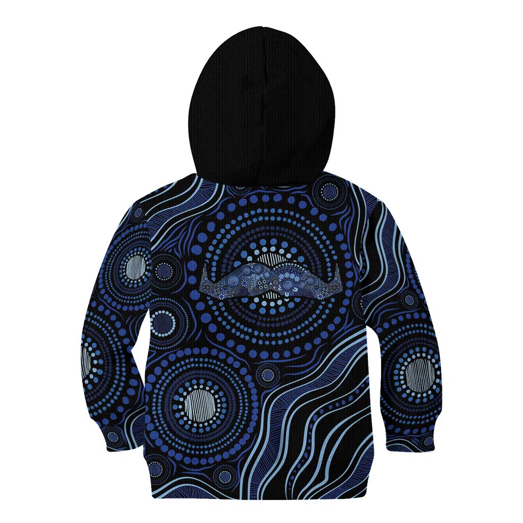 Australia Indigenous Kid Hoodie Aboriginal Mustache - Aussie Hoodie