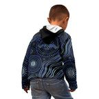Australia Indigenous Kid Hoodie Aboriginal Mustache - Aussie Hoodie
