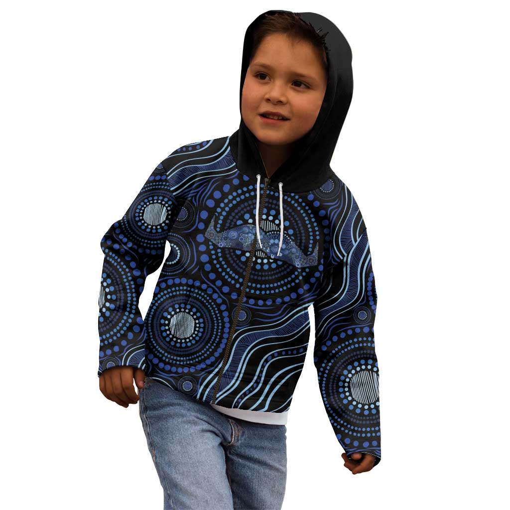 Australia Indigenous Kid Hoodie Aboriginal Mustache - Aussie Hoodie