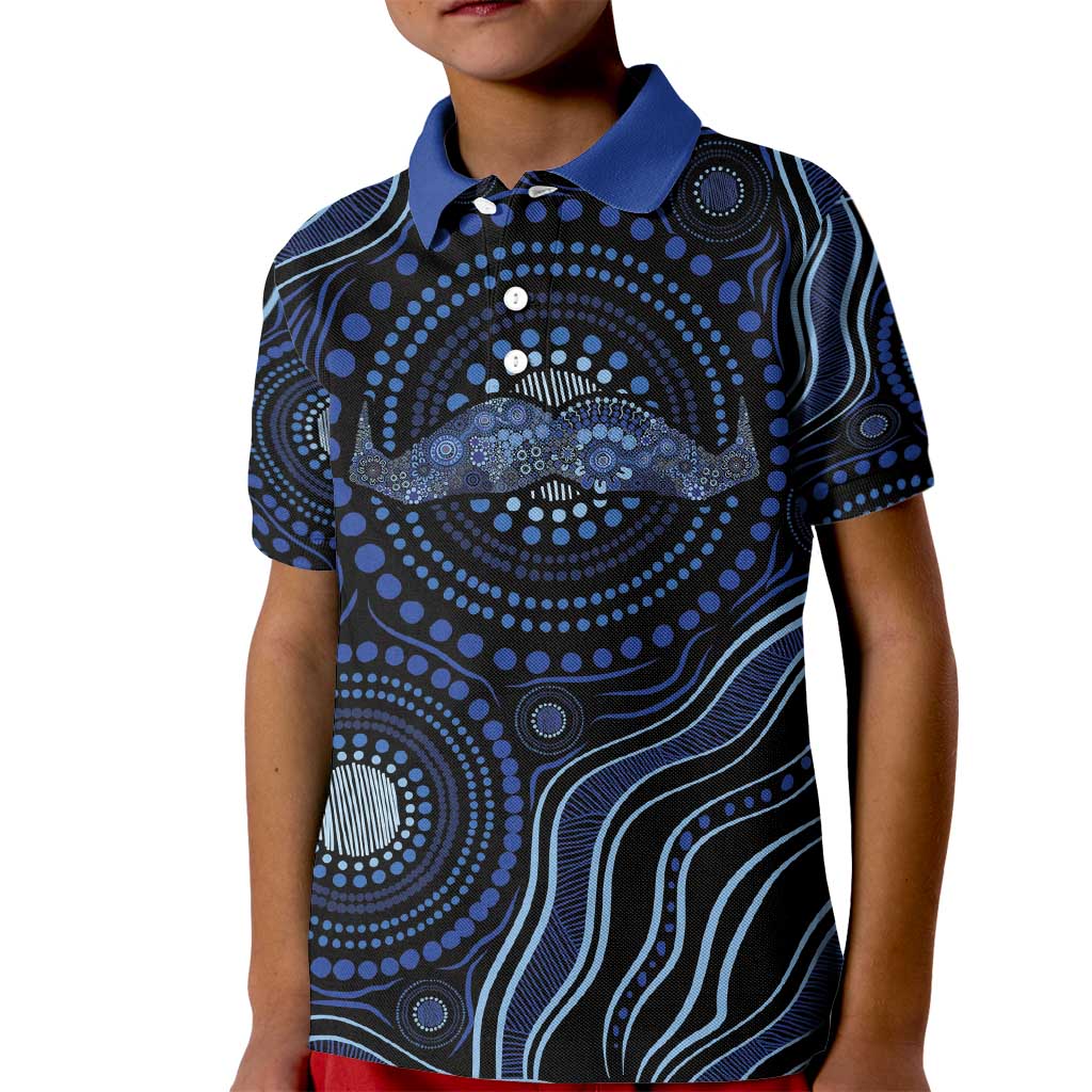 Australia Indigenous Kid Polo Shirt Aboriginal Mustache - Aussie Hoodie