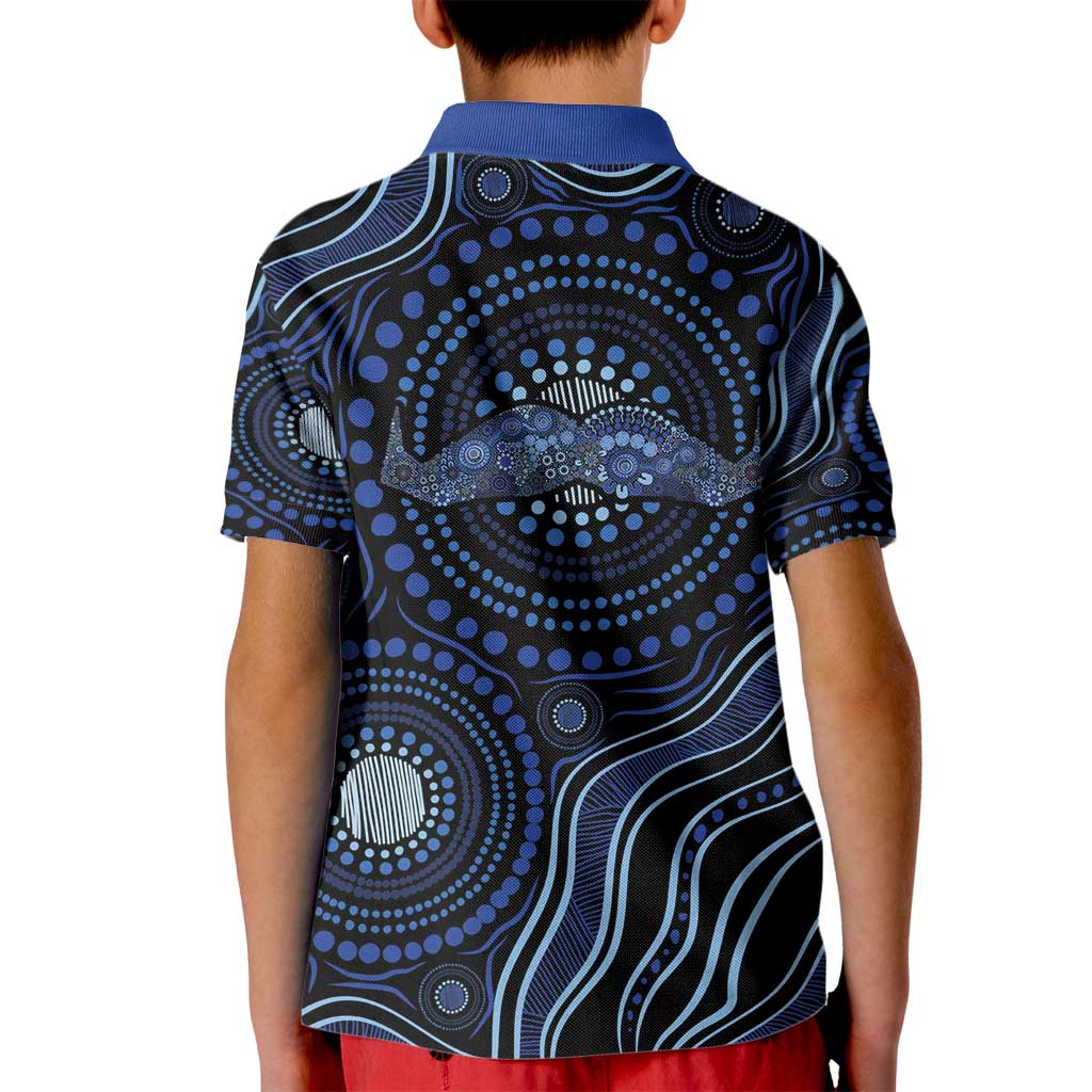 Australia Indigenous Kid Polo Shirt Aboriginal Mustache - Aussie Hoodie