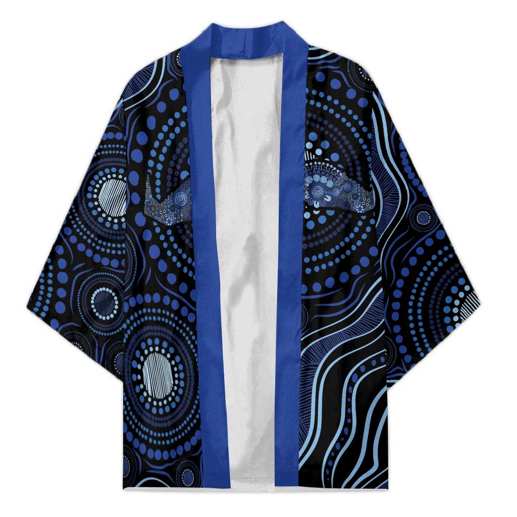 Australia Indigenous Kimono Aboriginal Mustache - Aussie Hoodie