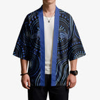 Australia Indigenous Kimono Aboriginal Mustache - Aussie Hoodie