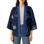 Australia Indigenous Kimono Aboriginal Mustache - Aussie Hoodie