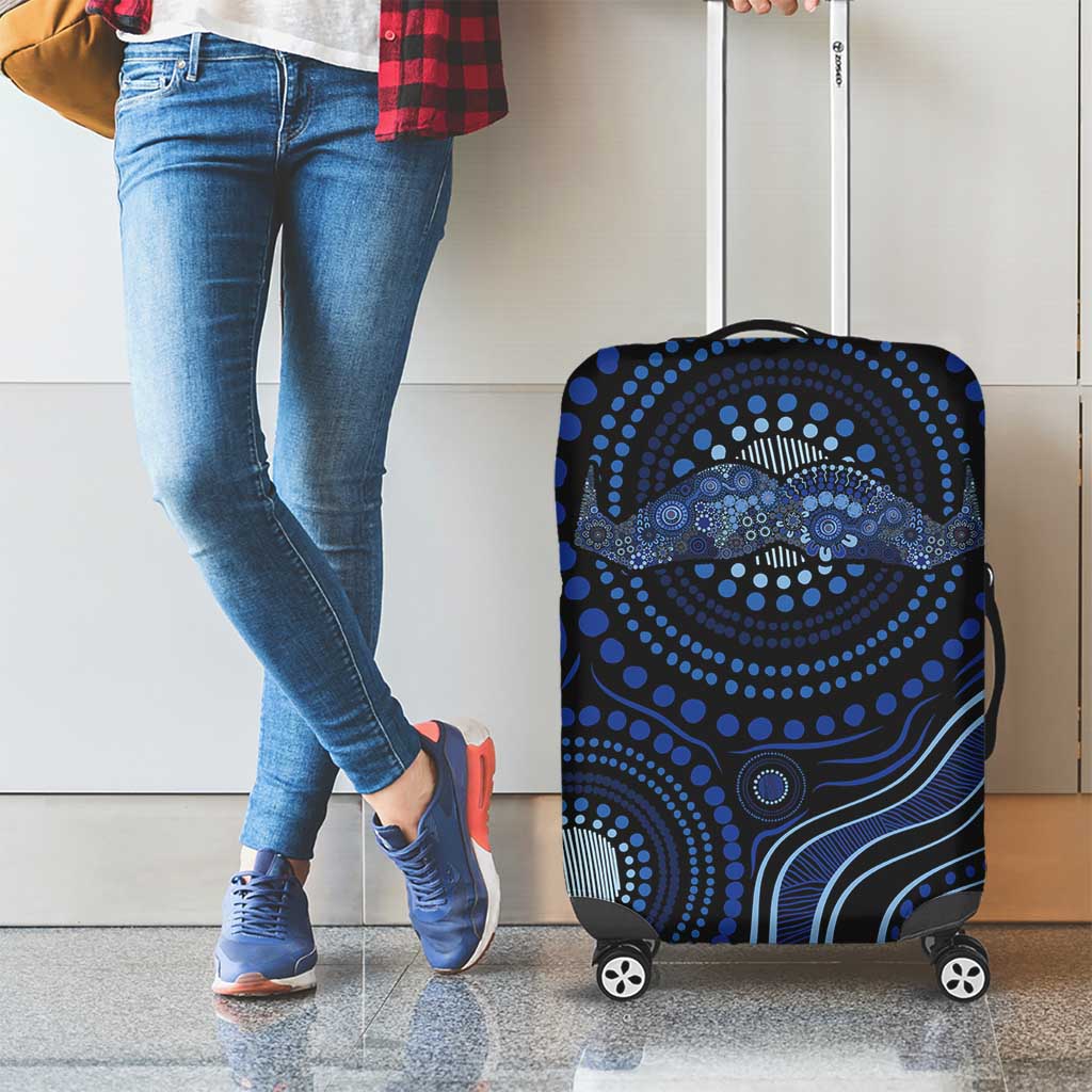 Australia Indigenous Luggage Cover Aboriginal Mustache - Aussie Hoodie