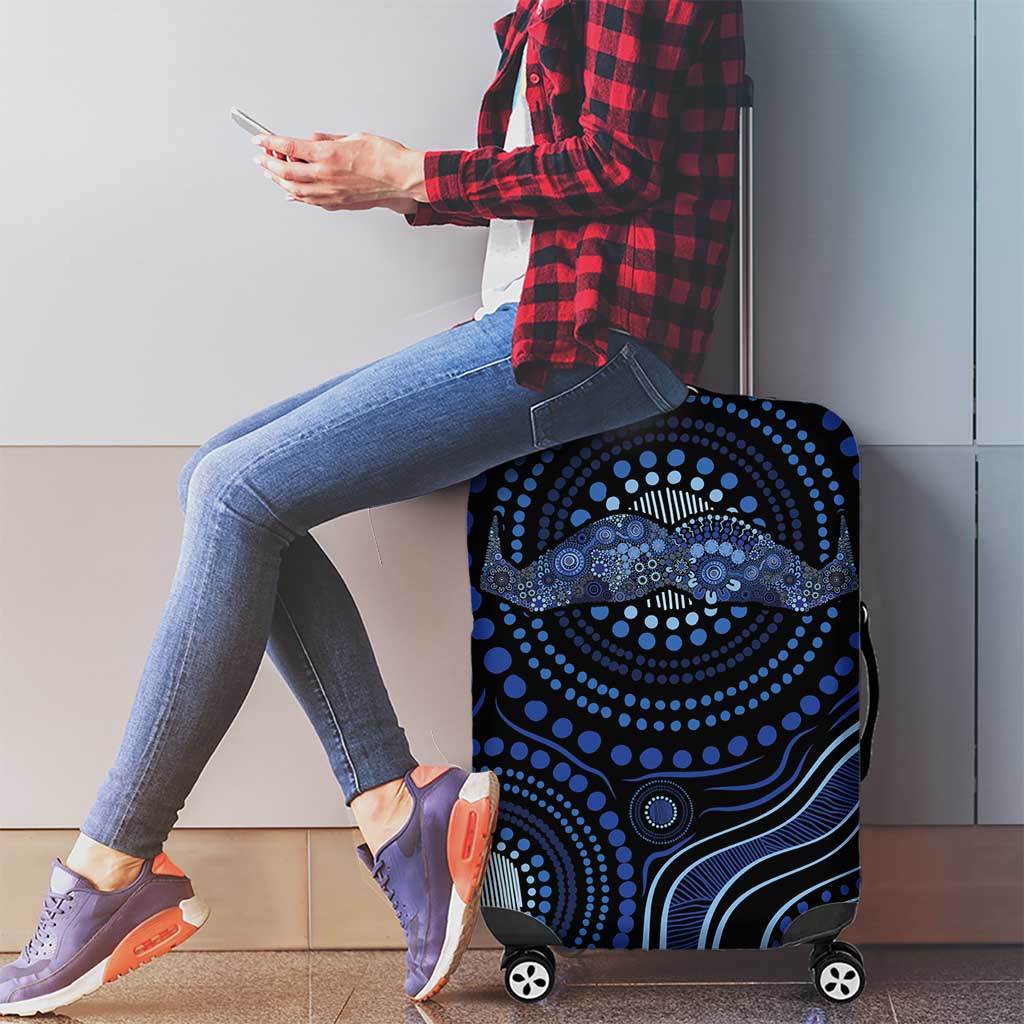 Australia Indigenous Luggage Cover Aboriginal Mustache - Aussie Hoodie