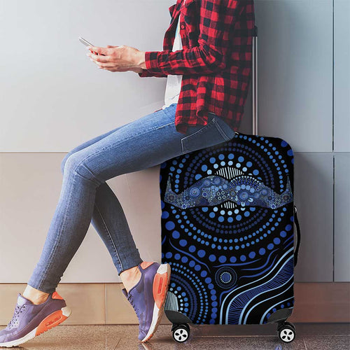 Australia Indigenous Luggage Cover Aboriginal Mustache - Aussie Hoodie