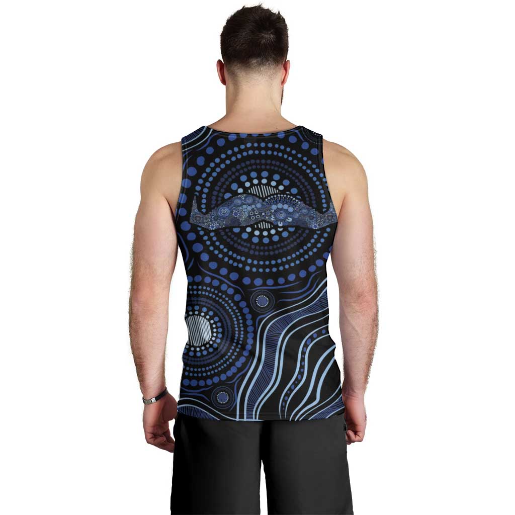 Australia Indigenous Men Tank Top Aboriginal Mustache - Aussie Hoodie