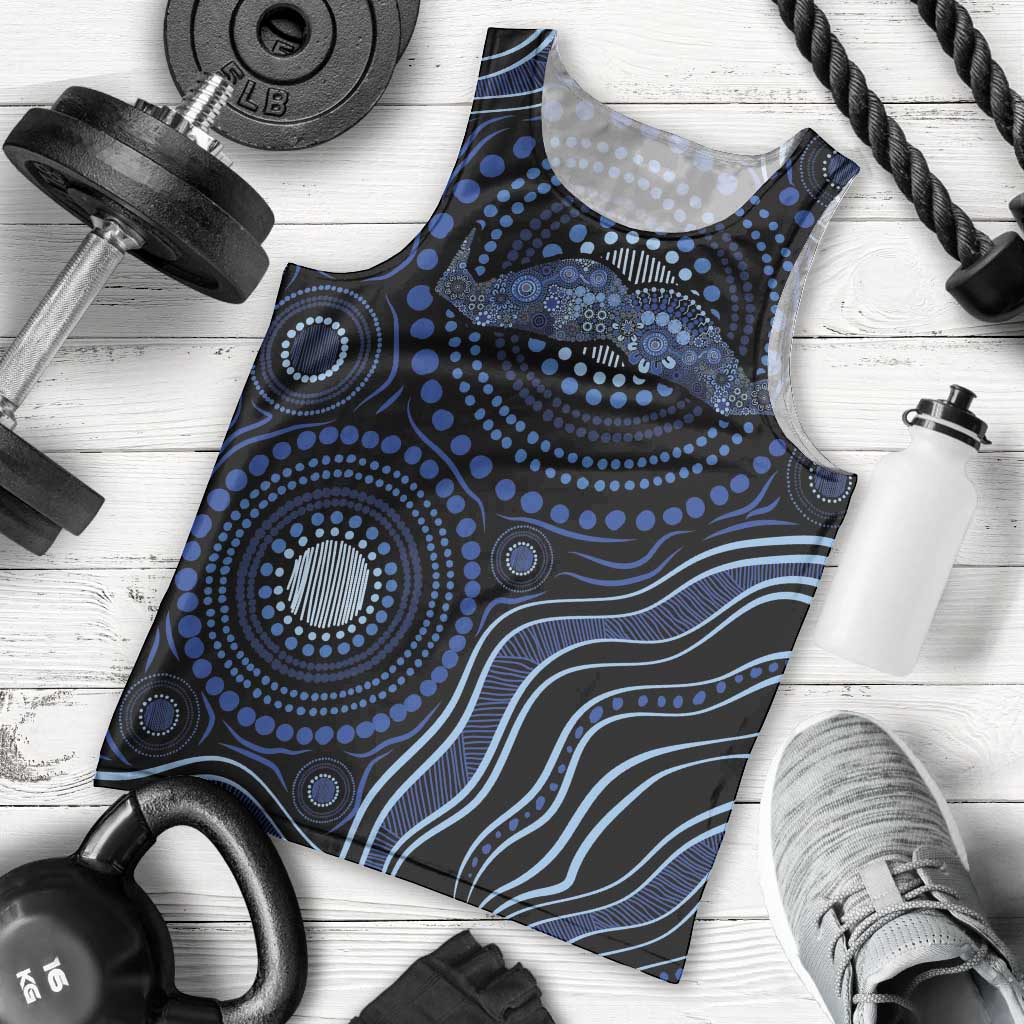 Australia Indigenous Men Tank Top Aboriginal Mustache - Aussie Hoodie