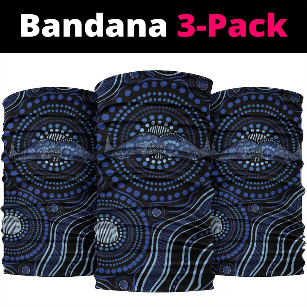 Australia Indigenous Neck Gaiter Aboriginal Mustache - Aussie Hoodie