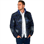 Australia Indigenous Padded Jacket Aboriginal Mustache - Aussie Hoodie