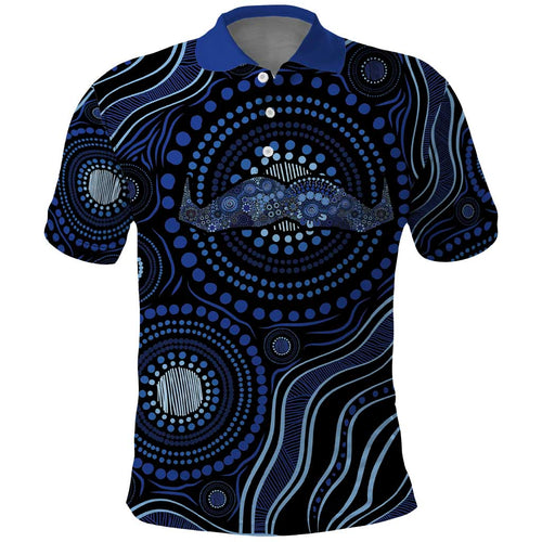 Australia Indigenous Polo Shirt Aboriginal Mustache - Aussie Hoodie